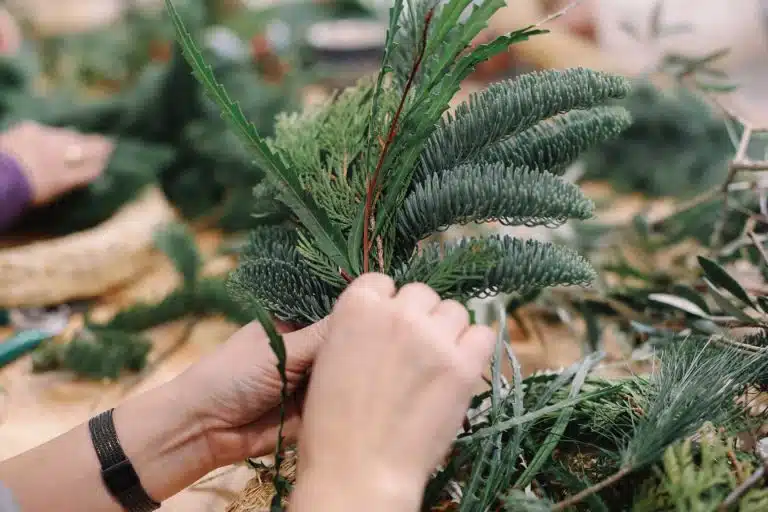 fabriquer une couronne de noel facilement 1